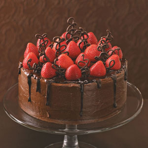 Chocolate cake with Strawberry 